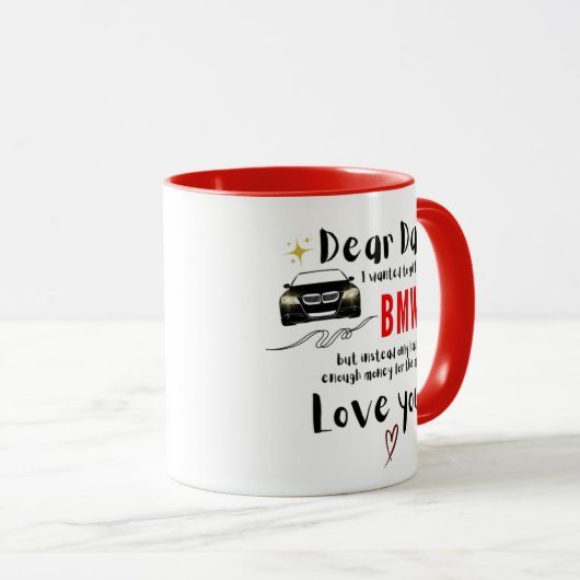 Beste vader en BMW Mok (Voorkant rechts)