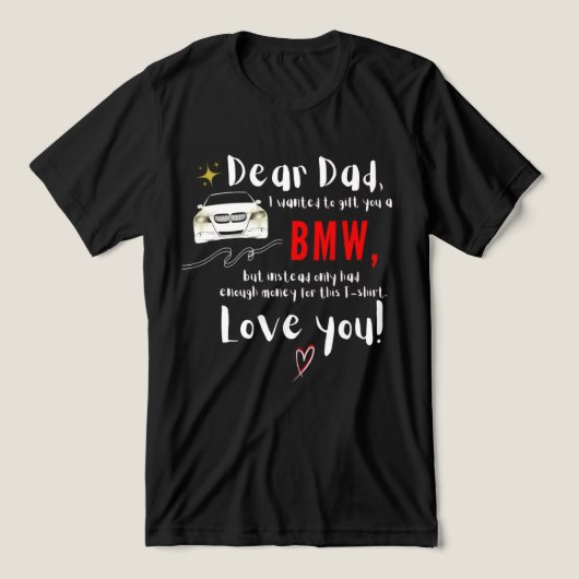 Beste vader en BMW Tri-Blend Shirt (Design voorkant)