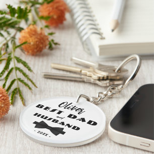 Beste vader en echtgenoot Black Tie Elegant Sleutelhanger