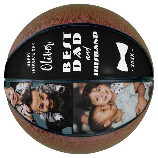 Beste vader en echtgenoot Elegant Stropdas Keepsla Basketbal (Voorkant)