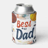 Beste vader en sport blikjeskoeler (Blikje Voorkant)