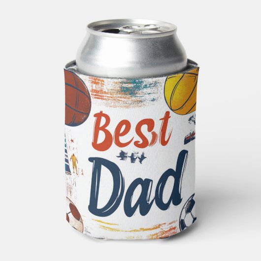 Beste vader en sport blikjeskoeler (Blikje Voorkant)