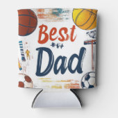 Beste vader en sport blikjeskoeler (Voorkant)