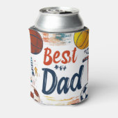 Beste vader en sport blikjeskoeler (Blikje Achterkant)