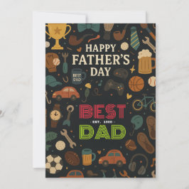 Beste Vader Est 1999 Vaderdag Gift Kaarten