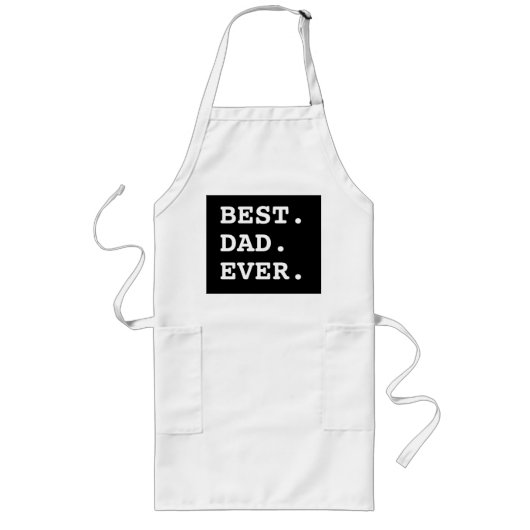 Beste vader Ever Grilling Apron Lang Schort (Voorkant)