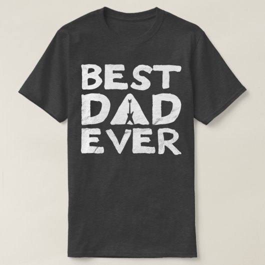 Beste vader Ever Razorback Guitar T-shirt (Design voorkant)