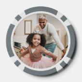 Beste vader familie foto's poker chips (Achterkant)