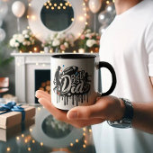 Beste vader Football vader en zoon, graffiti Mok