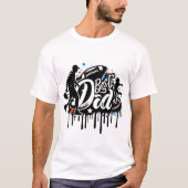 Beste vader Football vader en zoon, graffiti T-shi T-shirt (Voorkant)