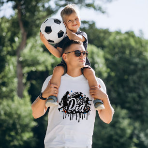 Beste vader Football vader en zoon, graffiti T-shi T-shirt
