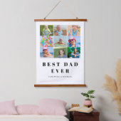 Beste vader Foto Collage Hanging Tapestry Hangend Wandkleed (Slaapkamer)