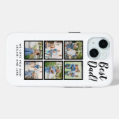 Beste vader! Foto Collage Modern White Case-Mate iPhone Case (Achterkant (horizontaal))