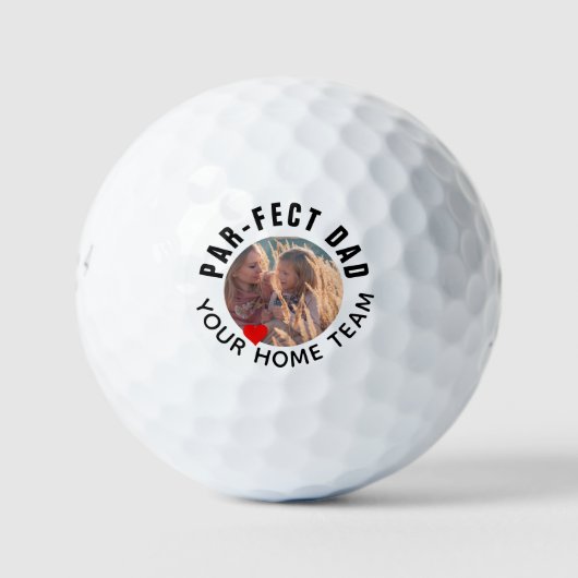 Beste vader Foto personaliseert Golf Balls Golfballen (Voorkant)