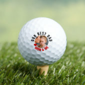 Beste vader Foto personaliseert Golf Balls Golfballen (Insitu Shirt)