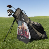Beste vader Foto Pro Moederdag Golf Towel Golfhanddoek (Groen)
