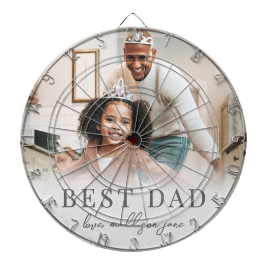 Beste vader foto vader dartbord (Voorkant)
