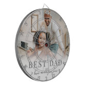 Beste vader foto vader dartbord (Voorkant Links)