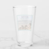 Beste vader Foto van Wavy Atlantic Ocean Blue Sky Glas (Achterkant)