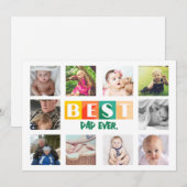 BESTE VADER Fotocollage Aangepast Persoonlijk Cute Feestdagenkaart (Voorkant / Achterkant)