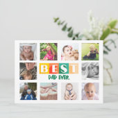 BESTE VADER Fotocollage Aangepast Persoonlijk Cute Feestdagenkaart (Staand voorkant)