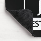 Beste vader - Funny Silhouette van vader die Kinde Muismat (Hoek)