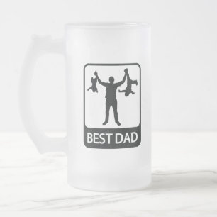 Beste vader - Funny Vaderdag Matglas Bierpul