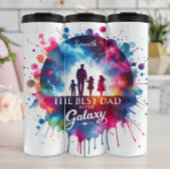Beste vader: Galaxy Family Silhouette Thermosbeker