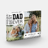 Beste vader gepersonaliseerd fotoblokken (Links)