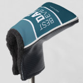 Beste vader gepersonaliseerd golfheadcover (3/4 voorkant)