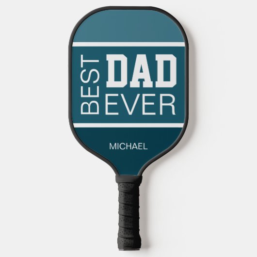 Beste vader gepersonaliseerd pickleball paddle (Voorkant)