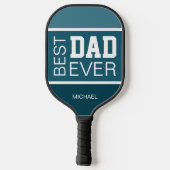 Beste vader gepersonaliseerd pickleball paddle (Achterkant)