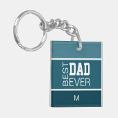Beste vader gepersonaliseerd sleutelhanger (Voorkant Links)