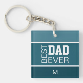 Beste vader gepersonaliseerd sleutelhanger