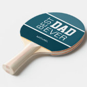 Beste vader gepersonaliseerd tafeltennisbatje (Voorkant Gekanteld)