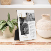 Beste vader | Gold Dad Script Weduwbericht foto Fotoplaat