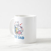 Beste Vader Golf Kat Knuffel Cute Vector Design_1 Koffiemok (Voorkant links)