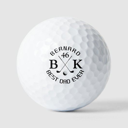 Beste Vader Golfbal met zijn naam Golfballen (Voorkant)