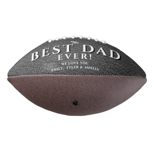 Beste vader Gray Leather Vader Dag 3 Foto Collage American Football (Gedraaid 270)