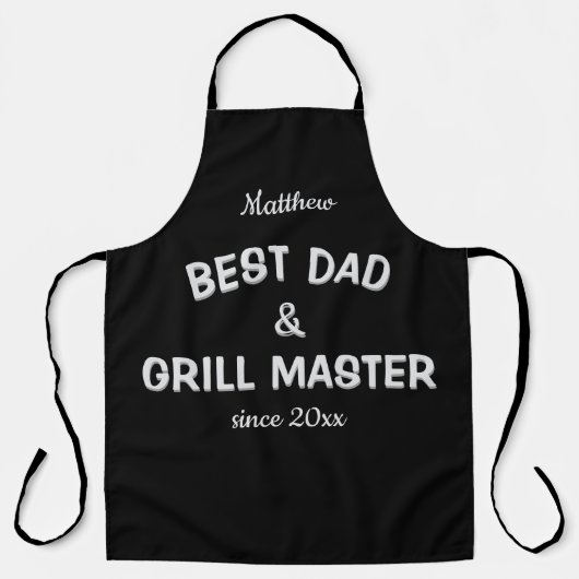Beste vader & grill meester schort (Voorkant)