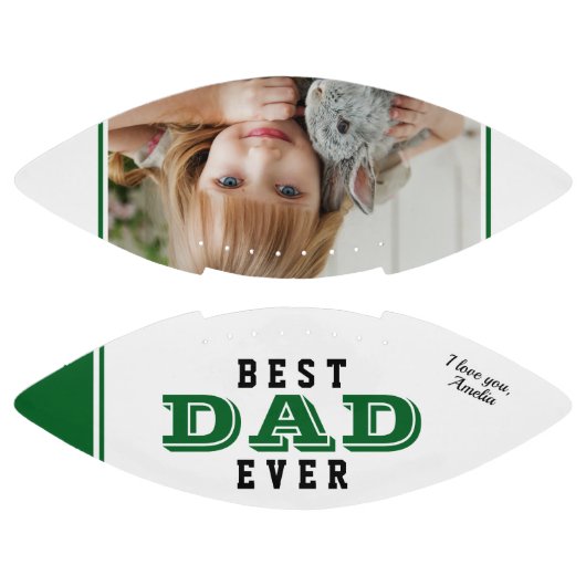 Beste vader groene foto american football (Panelen)