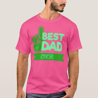 beste vader groene neon t-shirt