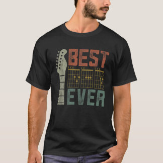 Beste vader Guitar Music Mannen Apparel Fathers Da T-shirt