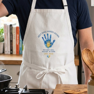 Beste Vader Hands Down Officiële Grill Meester Cad Standaard Schort