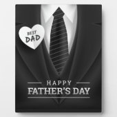 Beste vader Happy Fathers Dag Fotoplaat (Voorkant)