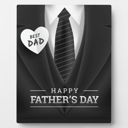 Beste vader Happy Fathers Dag Fotoplaat (Voorkant)