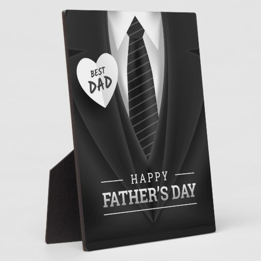 Beste vader Happy Fathers Dag Fotoplaat (Zijkant)