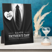 Beste vader Happy Fathers Dag Fotoplaat (Zijkant)