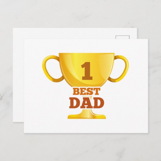 Beste vader Happy Vaderdag | BRIEFKAART (Voorkant / Achterkant)