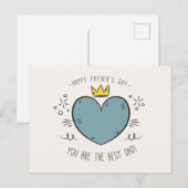 Beste vader Happy Vaderdag | BRIEFKAART (Voorkant / Achterkant)